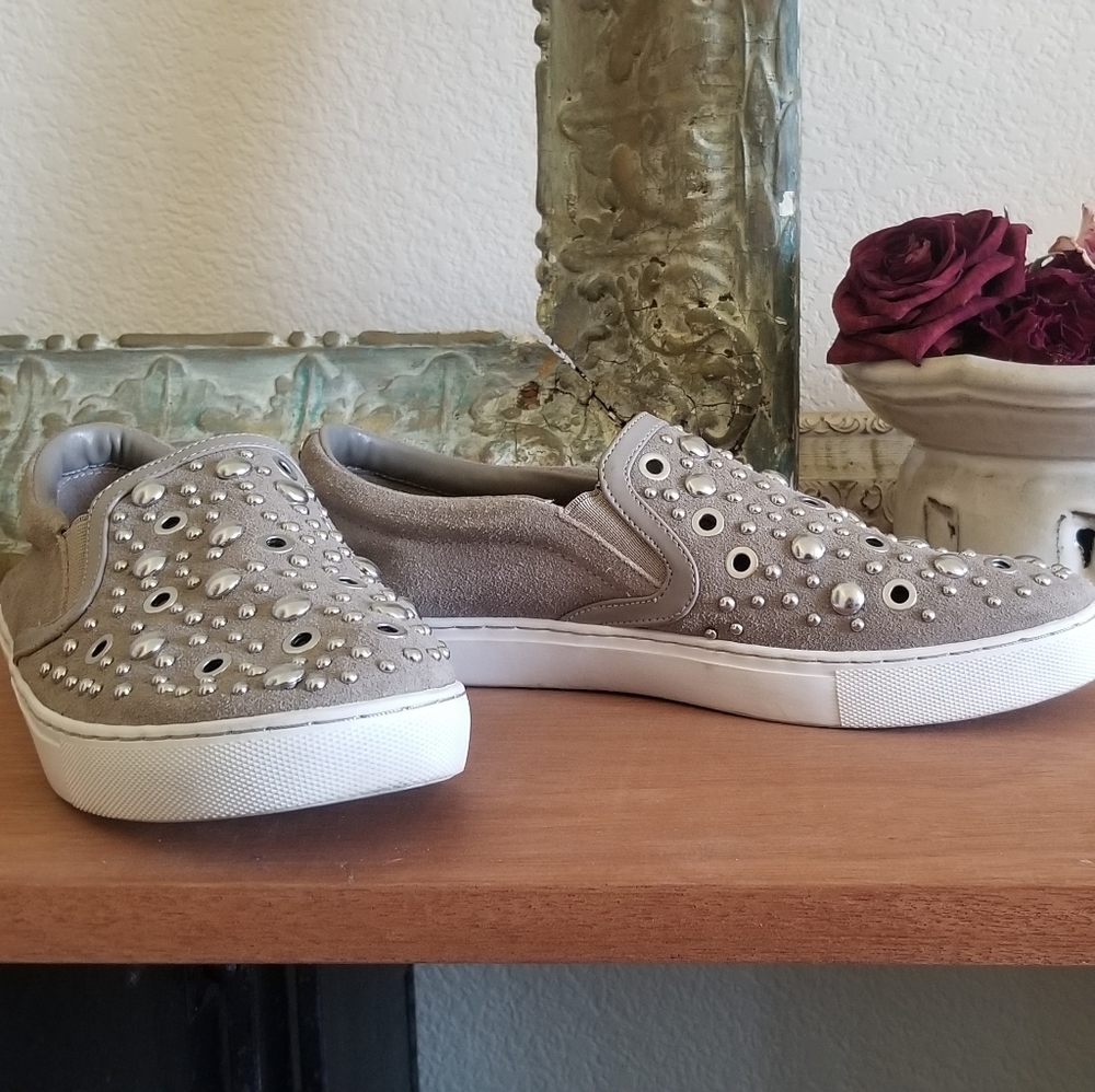 SAM EDLEMAN suede metal shoes